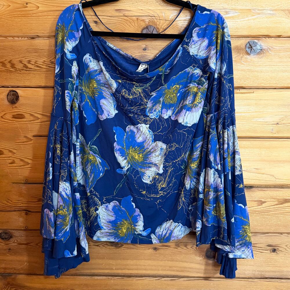 Free People Birds of Paradise off-the-shoulder top Size Large